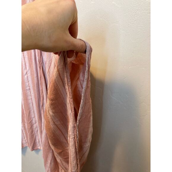 American Eagle Pink Striped Open Loose Kimono Style Shawl Size XS/S - Picture 5 of 9